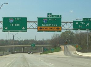 I-490 west at I-71/90 - 2006