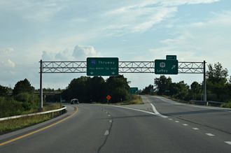I-490 west at I-90/NY Thrwy - Le Roy