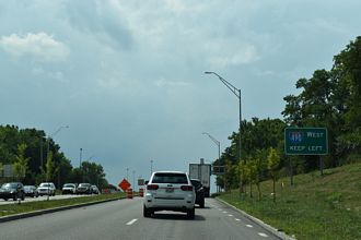 SR 10/Opportunity Corridor West at I-490 in Cleveland, Ohio