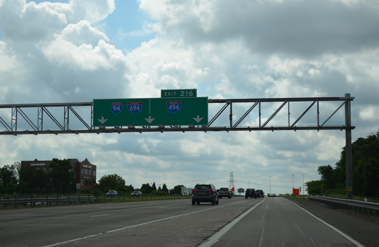 I-94/US 52 east at I-494/694 - Maple Grove, MN