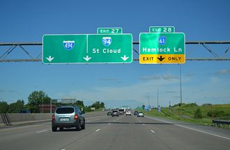 I-94/694 west at I-494 - Maple Grove, MN