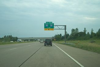 I-94/US 12 west at I-494/694 - Woodbury, MN