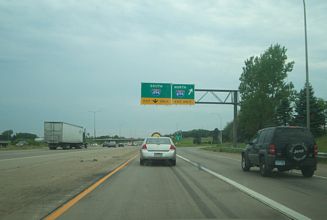 I-94/US 12 west at I-494/694 - Woodbury, MN