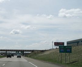 I-694 south at I-94/494-US 12 - Oakdale, MN