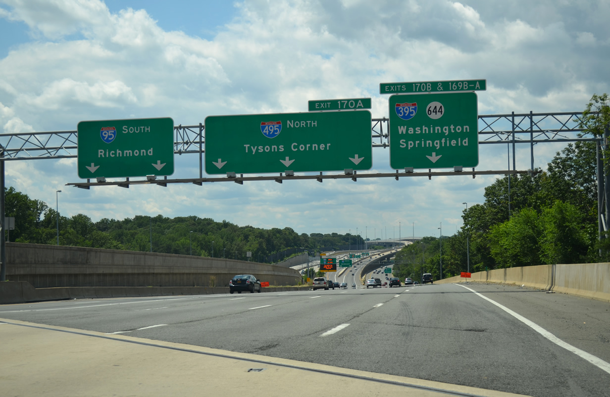 I-95/495 south at I-395 - Springfield, VA