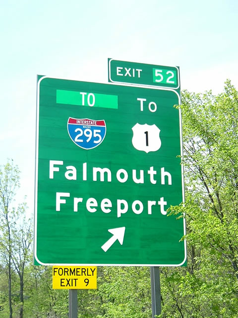 I-95/Maine Tpk south at I-495 - Falmouth
