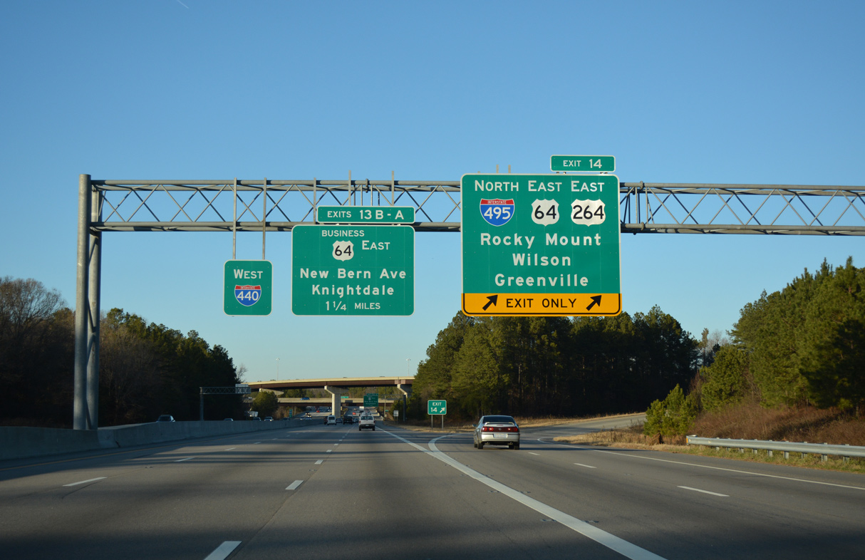 I-440 west at I-495 - Raleigh, NC