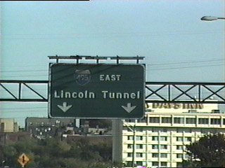 I-495 Lincoln Tunnel sign