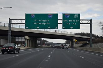 I-95 north at I-295/495 - Churchmans Crossing, DE
