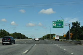 I-95 north at Route 110 - Amesbury, MA