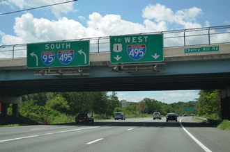 I-95 south at I-495/US 1 - Beltsville, MD
