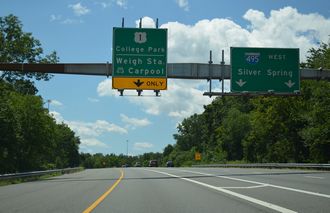 I-95 south at I-495/US 1 - Beltsville, MD