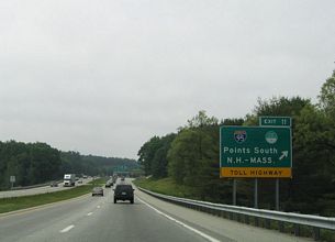 I-295 South at Interstate 495/Falmouth Spur at Falmouth, Maine