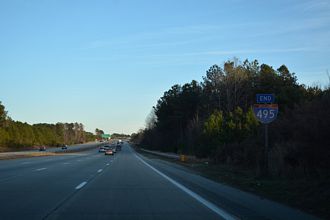 I-495 east at I-540 - Knightdale, NC