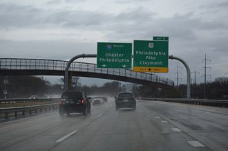I-495 north at US 13 - Claymont, DE
