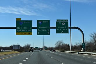 Updated coverage of I-495 south at I-95 with photos from 12/26/24 and 12/24/25.