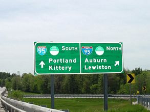 I-495/Maine Tpk west at I-95 - Falmouth