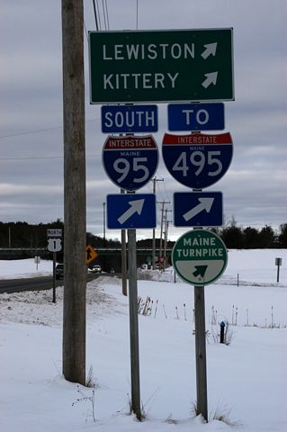 US 1 north at Falmouth Spur