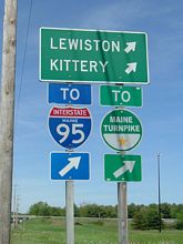 US 1 north at I-495/Maine Tpk - Falmouth