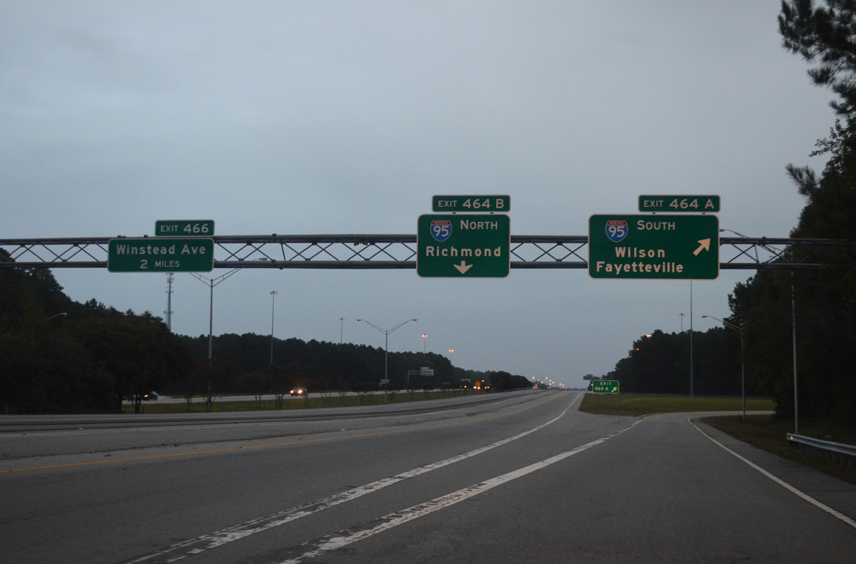 US 64 east at I-95 - Rocky Mount, NC