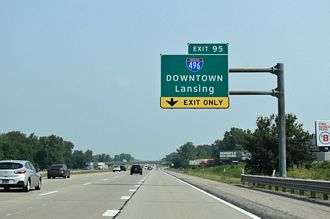 I-69/96 north at I-496 - Delta Charter Twp, MI
