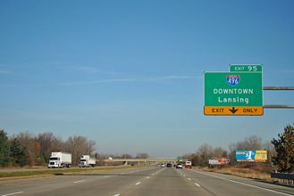 I-69/96 north at I-496 - Delta Charter Twp, MI