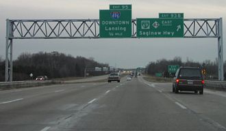 I-69/96 south at I-496 - Delta Charter Twp, MI