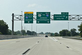 I-496/US 127 South at Jolly Rd, one mile from I-96 in Lansing, MI