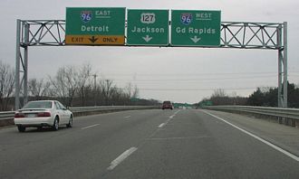 I-496 east at I-96/US 127 - 2002
