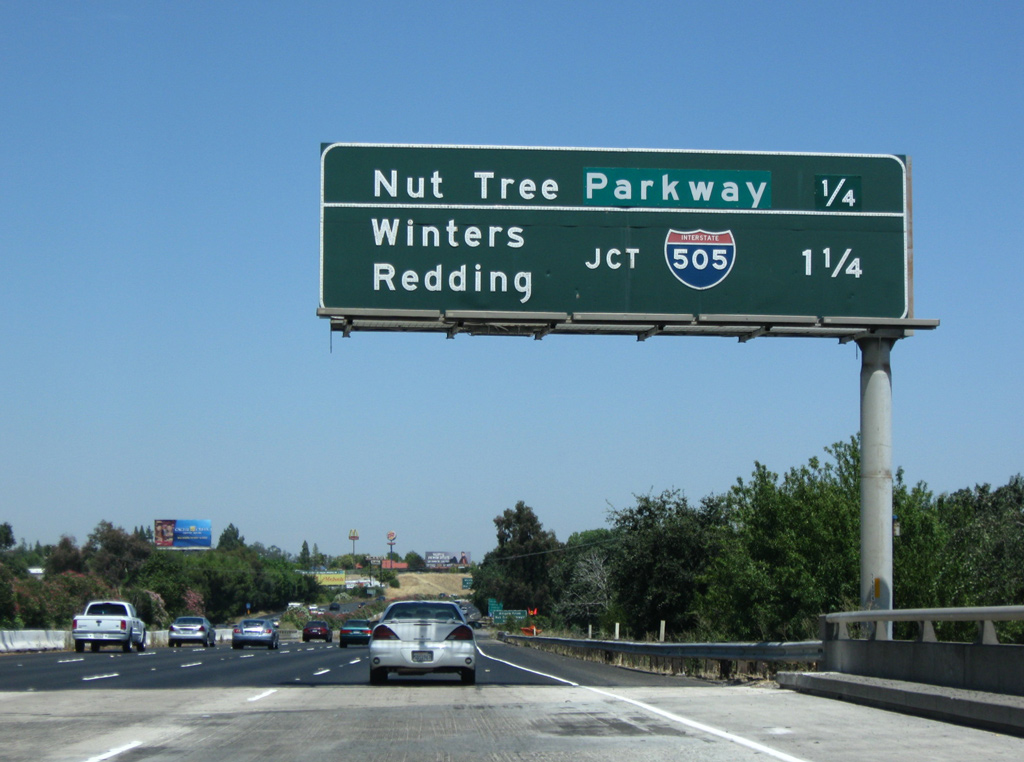 I-80 east at I-505 - 2009