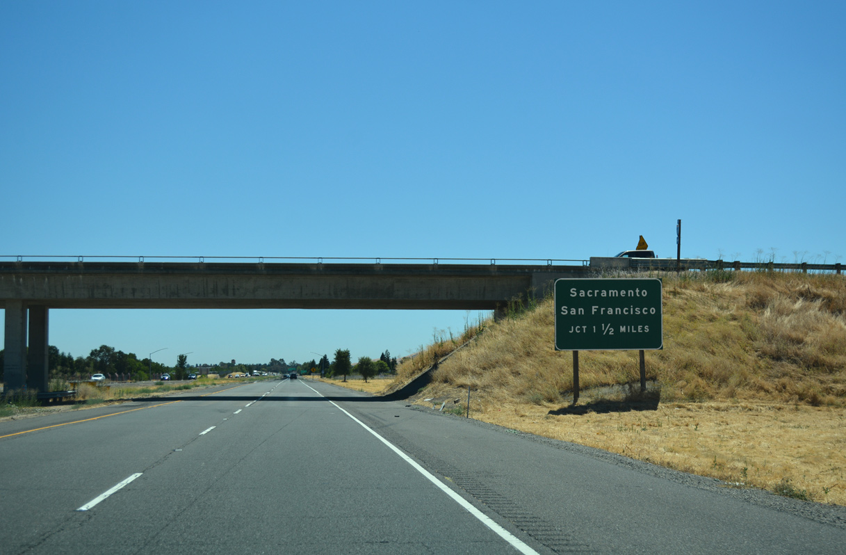 I-505 south at I-80 - Vacaville, CA