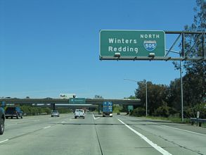 I-80 east at I-505 - 2005