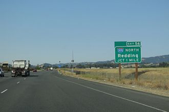 I-80 west at I-505 - Vacaville, CA