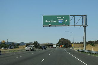 I-80 west at I-505 - Vacaville, CA