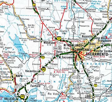 I-505 - 1967 Map