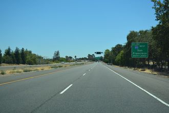 I-505 south at I-80 - Vacaville, CA