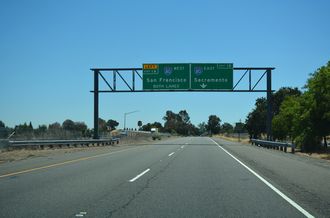 I-505 south at I-80 - Vacaville, CA