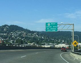 US 30 west at Vaughn St - Portland, OR