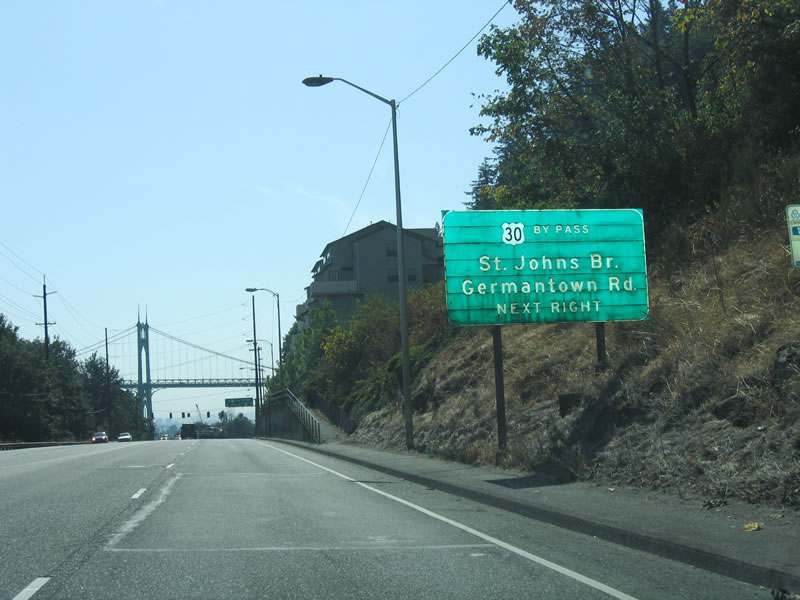 US 30 east at US 30 Bypass/St. Johns Br - Portland, OR