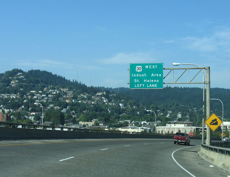 US 30 west at Vaughn St - Portland, OR