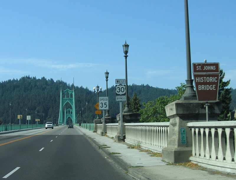 US 30 Bypass/St. Johns Br west at US 30 - Portland, OR