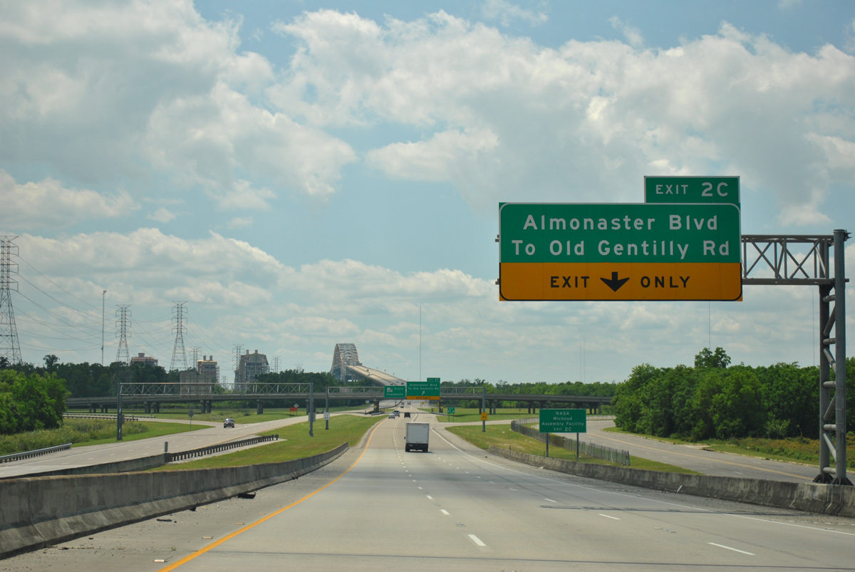 I-510/LA 47 south at Almonaster Bl - New Orleans, LA