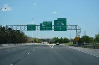I-10 east at I-510/LA 47 - New Orleans, LA
