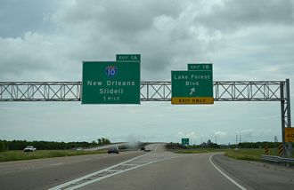 I-510/LA 47 north at I-10 - New Orleans, LA