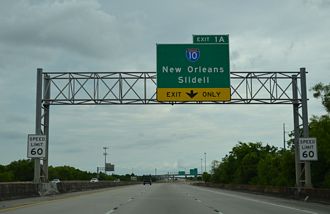 I-510/LA 47 north at I-10 - New Orleans, LA