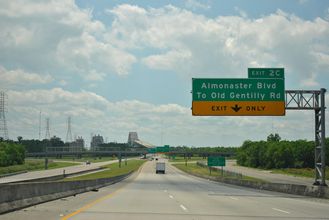 I-510/LA 47 south at Almonaster Bl - New Orleans, LA