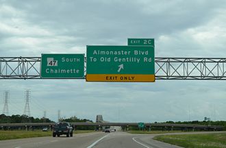 I-510/LA 47 south at Almonaster Bl - New Orleans, LA
