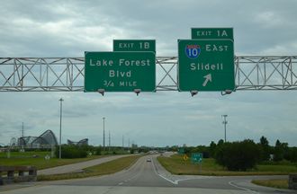 I-510/LA 47 south at I-10 - New Orleans, LA