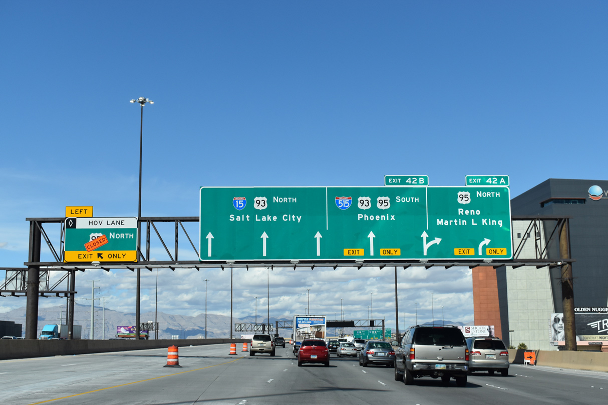 I-15 north at I-515/US 93-95 - Las Vegas, NV