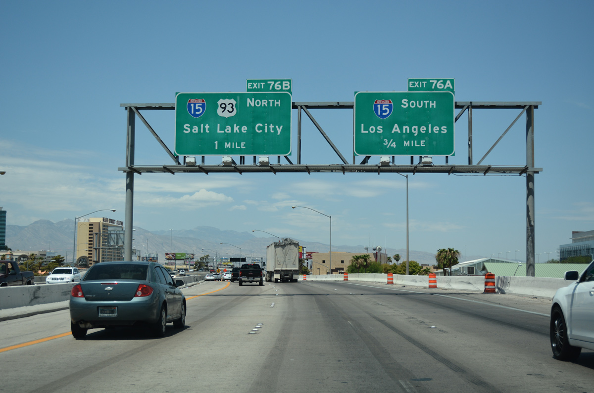 I-515/US 93-95 north at I-15 - Las Vegas, NV